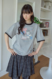 Sweet Kitty Pigment Ringer Tee