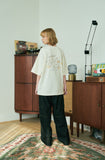 Rain Duck Embroidery Short Sleeve T-shirt