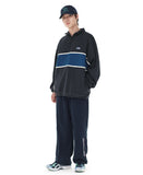 DOT LOGO EMB HALF ZIP-UP