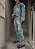 Savage damage flare bootcut pants