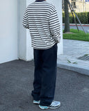 Vehicle Stripe Overfit Long Sleeve T-Shirt