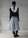 See-through cowl neck hood sleeveless