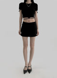 Libra Jersey Miniskirt