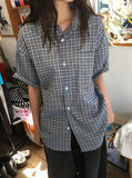 [unisex] Fusile Check Over Short Sleeve Shirt