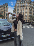 Ronnie Semi Crop Soft Fur Cardigan