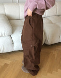 [Brushed] Simob Bijo Wide Big Cargo Pants