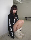 Coast Waffle Cross Lettering Long Sleeve