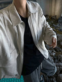 Linen bomber summer jacket