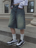 Nook's Rivet Square Denim Shorts