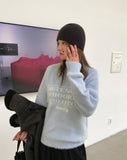 LETTERING FUR KNIT