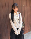 Kuel Strap Buckle Point Shoulder Bag