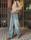 Bonnie Low Rise Wide Denim Pants