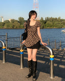 Even Asymmetrical Check Blouse