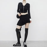 Hoaen Unbal Tiered Skirt