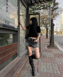 Fog Black Shorts