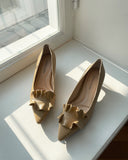 Celina Frill Middle Heel Shoes