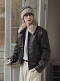 Kati Real Raccoon Fur Leather Jacket