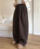 [U-BASIC] Huz D-ring Pintuck Balloon Sweatpants