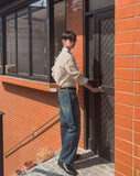 Katra Semi-Wide Denim Pants