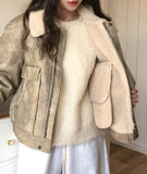 Betty Washed High Neck Buckle Mustang