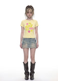 END OF TIME BERRY Slim Short Sleeve Tee
