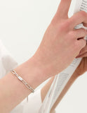 [Premium Plating] H Edition AB Round Tag Chain Bracelet