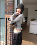 Rhapsody Ribbed Hoodie Knit