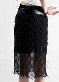 Bello See-Through Midi Skirt