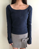 Aest U-neck Burton Ribbed T-shirt