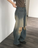 Suke Vintage Washing Denim Pants