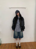 Bultub Crop Leather Jacket