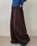 Frant Cargo Banding Wide Pants