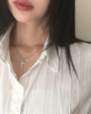 Liqui Cross Cubic Necklace