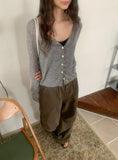 Barimi Lace Ribbed U-Neck Summer Cardigan