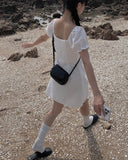 Tatin Leather Mini Crossbody Bag