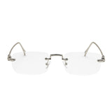 Geek steel square glasses