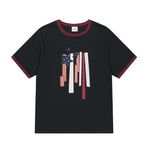 FLAG APPLIQUE RINGER TEE