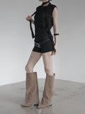 Klev Scarf Set Wrinkle Sleeveless
