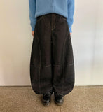 Manker Rivet Raw Denim Balloon Wide Pants