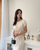 Clove Shirring Skirt