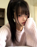 Daran Alpaca Round Neck Wool Long Sleeve Knit