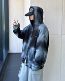 Spray washing hood zip-up