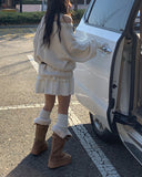 Bolt Winter Fur Platform Sole Long Boots
