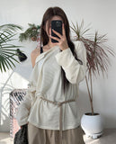 Kend Zipper Ribbed T-shirt