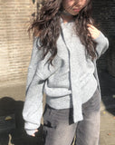 [Muffler set] Billy Boat Neck Off Loose Knit