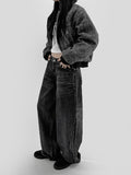 Sharp mohair Blouson