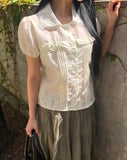 Mahi Frill Short Sleeve Blouse