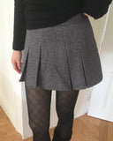 Gob Year-End Look Party Wool Pleated Mini Skirt