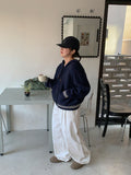 Chomin Half Open Waffle Wool Hood Knit