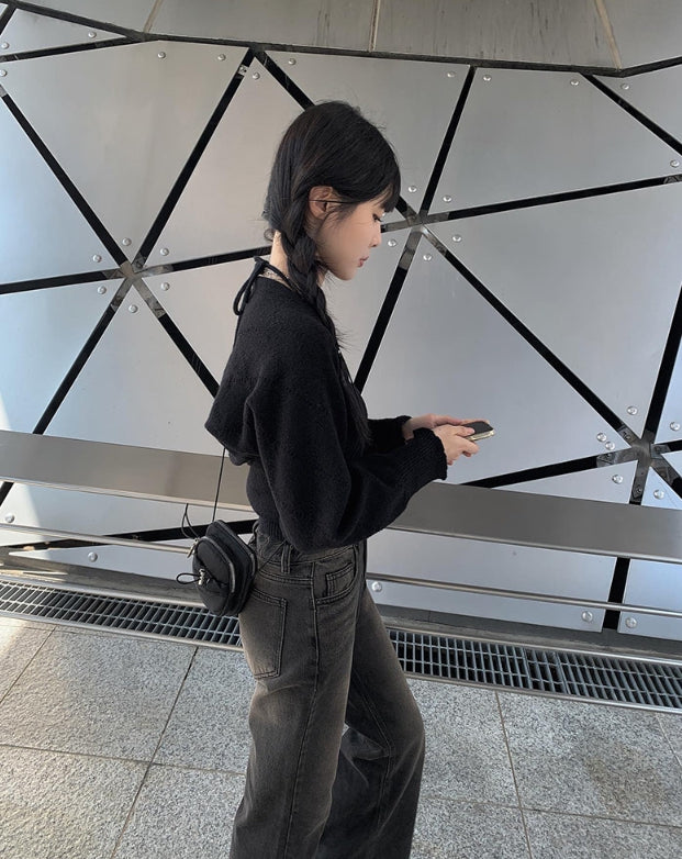 【Anyone more】Uku Wash Denim Wide Pants Anyone more (エニワンモア) - ウクウォッシュデニムワイド